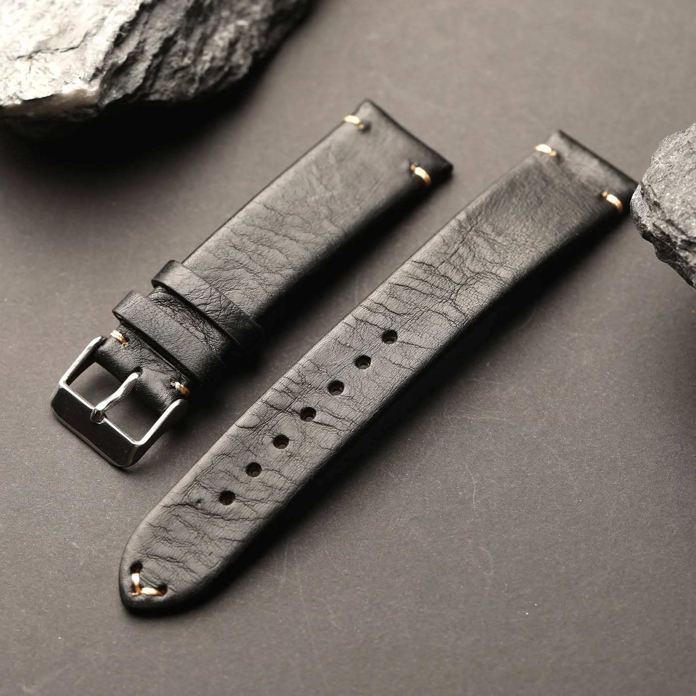 Handmade ultra-thin leather strap suitable for antique mechanical watch band