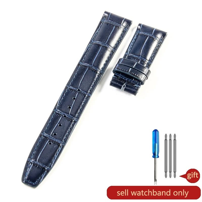 Curved Interface Design High Quality Crocodile Leather Strap