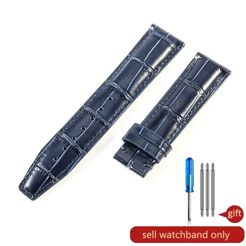 Curved Interface Design High Quality Crocodile Leather Strap