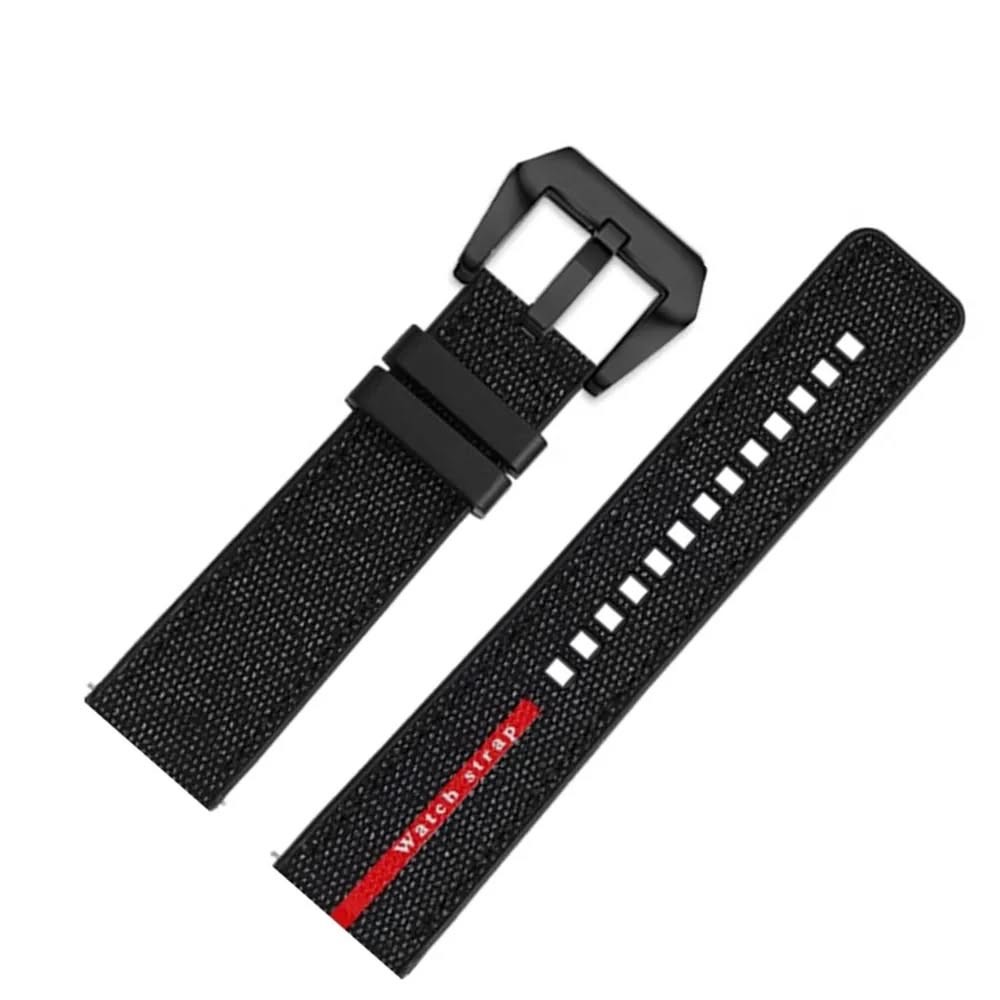 Breathable nylon watch band compatible with multiple models
