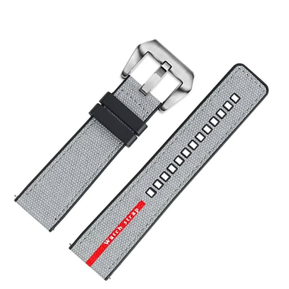Breathable nylon watch band compatible with multiple models