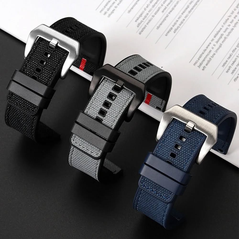 Breathable nylon watch band compatible with multiple models