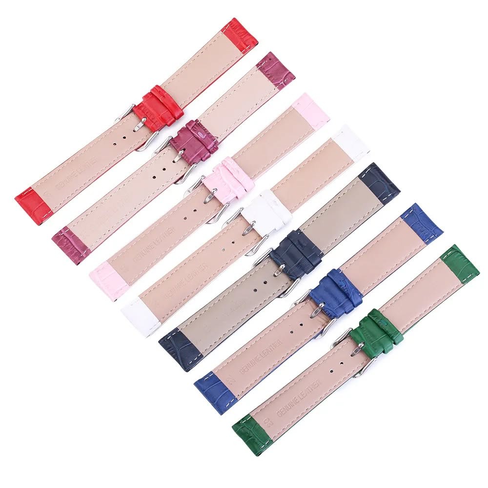 Crocodile leather strap colorful leather strap for female