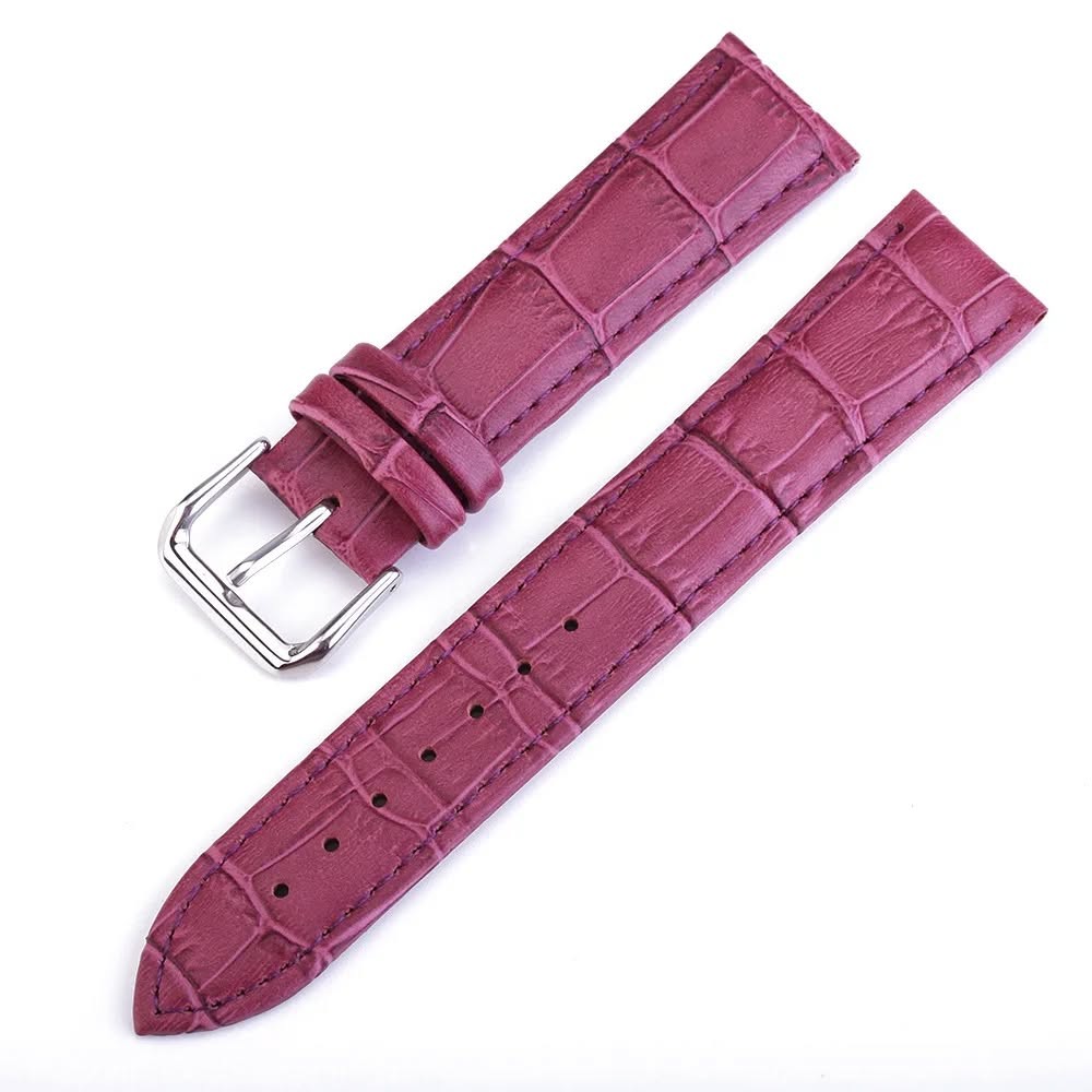 Crocodile leather strap colorful leather strap for female