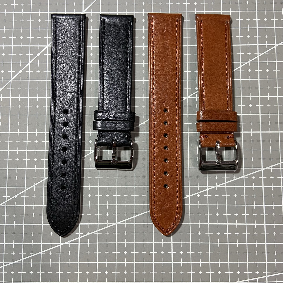 Smooth genuine leather watch strap designed for long-term wear