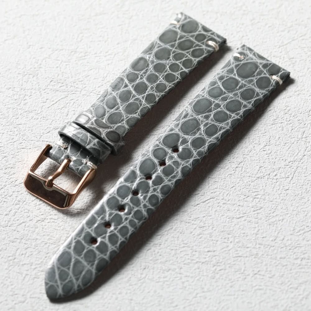 High-end crocodile leather strap quick-release leather strap