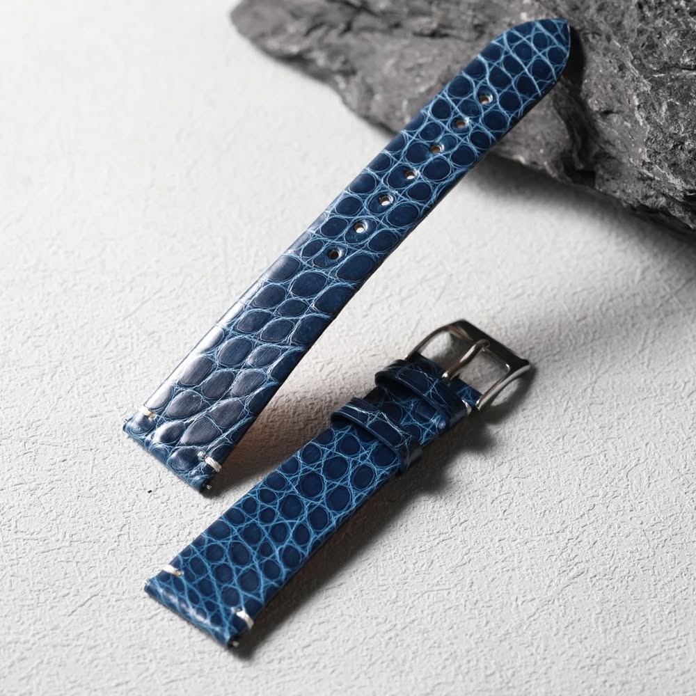 High-end crocodile leather strap quick-release leather strap