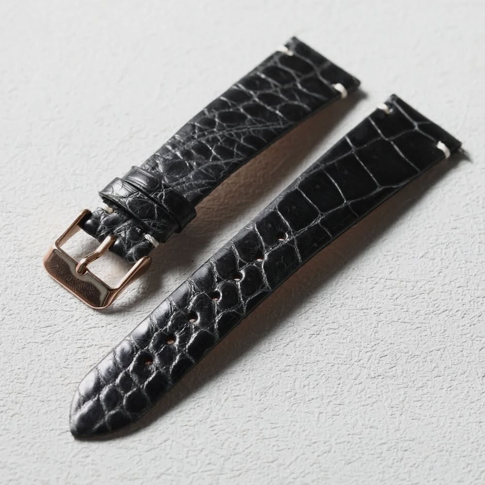 High-end crocodile leather strap quick-release leather strap