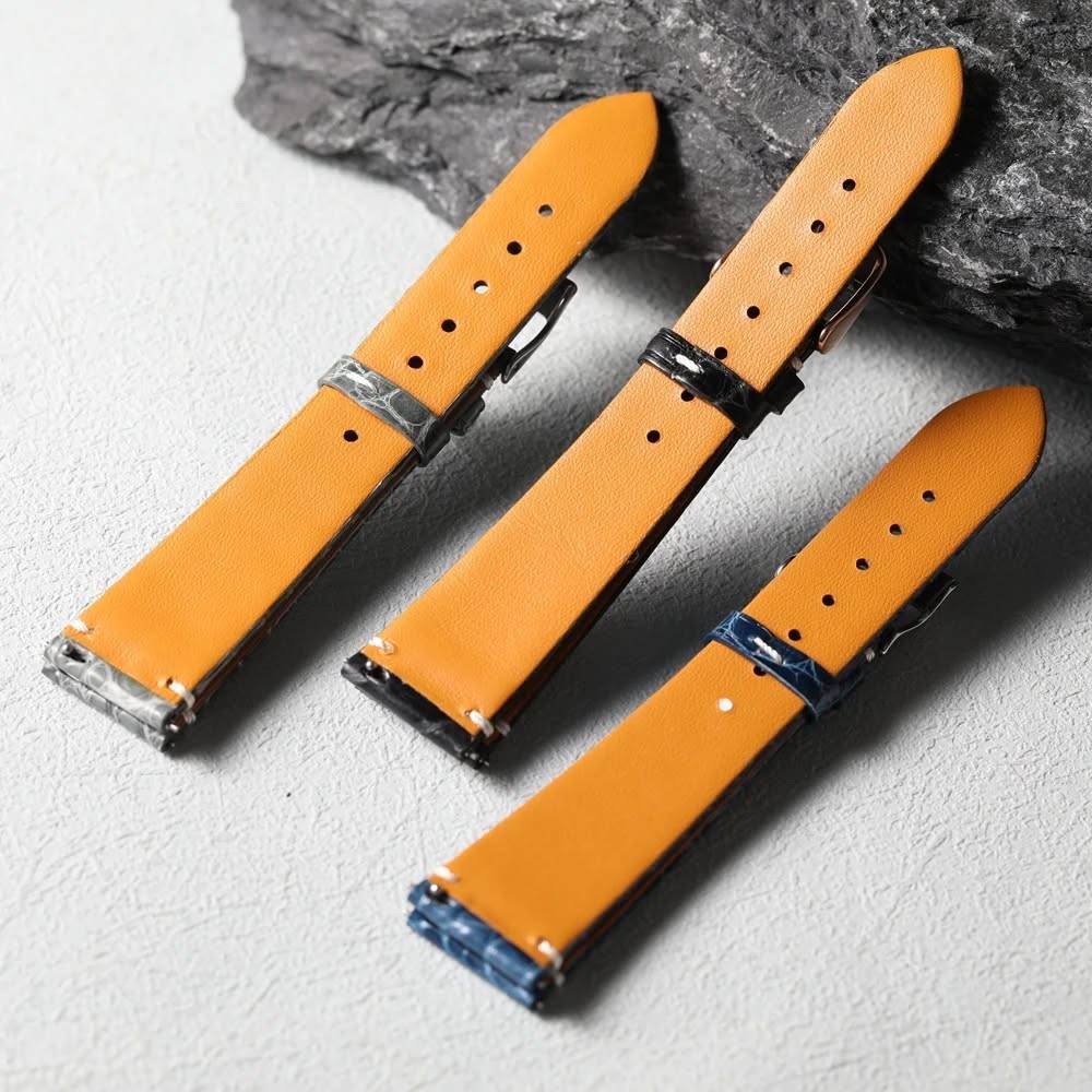 High-end crocodile leather strap quick-release leather strap