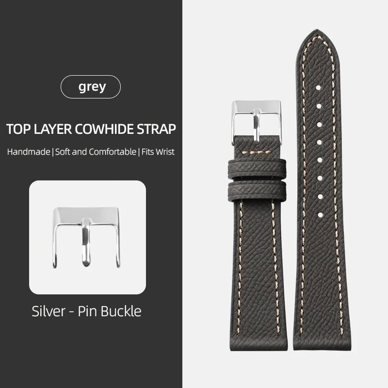 Handmade First Layer Leather Strap Soft Ultra Thin Palm Pattern Leather Strap