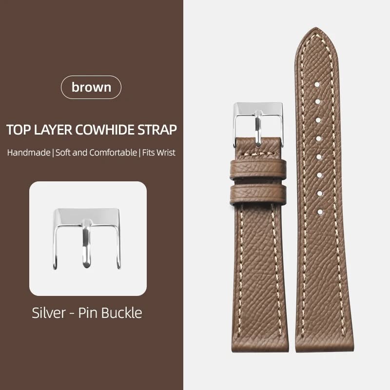Handmade First Layer Leather Strap Soft Ultra Thin Palm Pattern Leather Strap