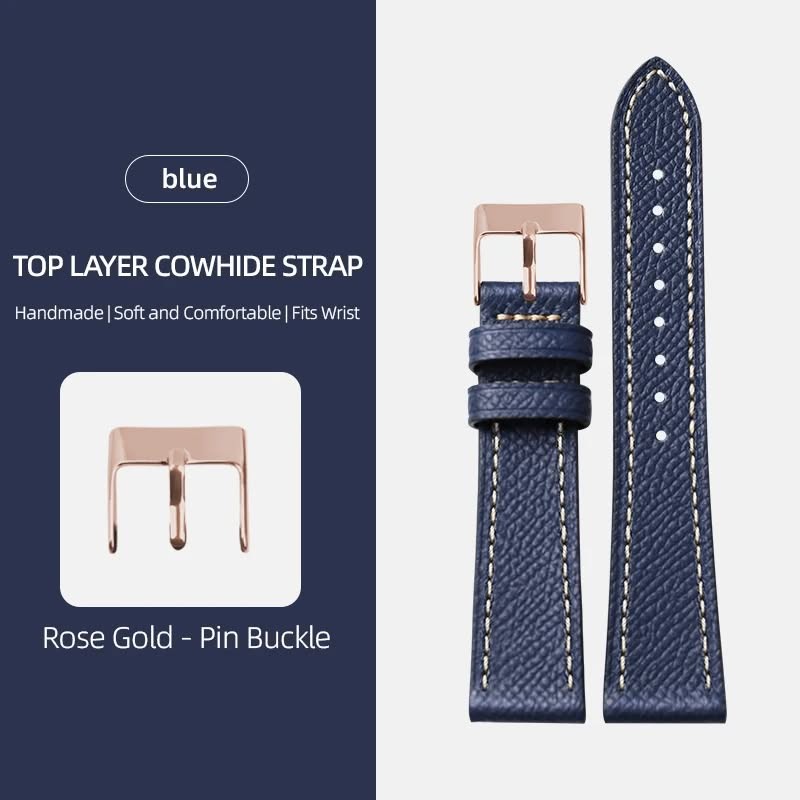 Handmade First Layer Leather Strap Soft Ultra Thin Palm Pattern Leather Strap