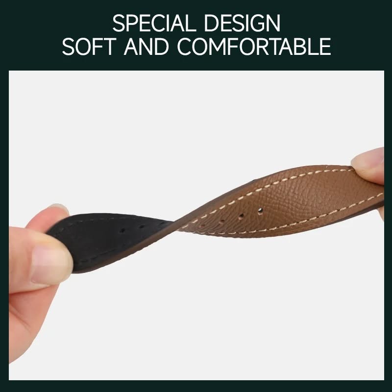 Handmade First Layer Leather Strap Soft Ultra Thin Palm Pattern Leather Strap