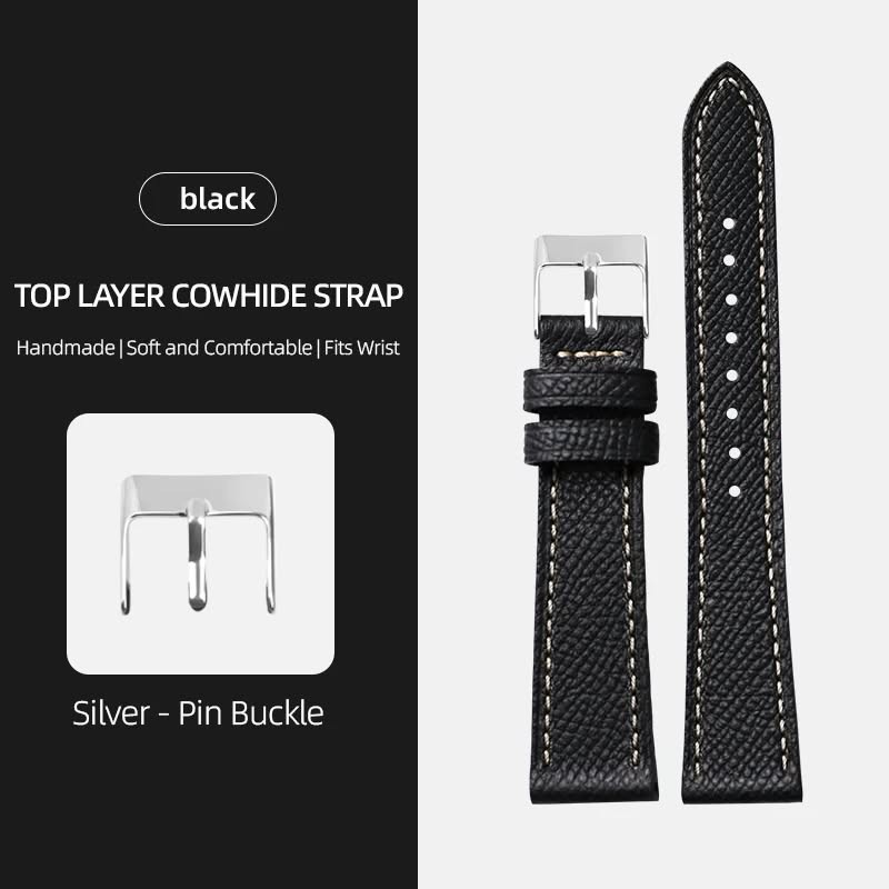 Handmade First Layer Leather Strap Soft Ultra Thin Palm Pattern Leather Strap