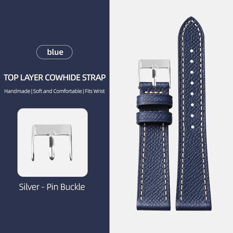 Handmade First Layer Leather Strap Soft Ultra Thin Palm Pattern Leather Strap